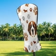 thumbnail image 2 of Golf Club Covers, Gray DogPaw Premium PU Leather Driver Hybrid Putter Head Covers with Velvet Lining, Waterproof Golf Gifts for Men Women, 2 of 11
