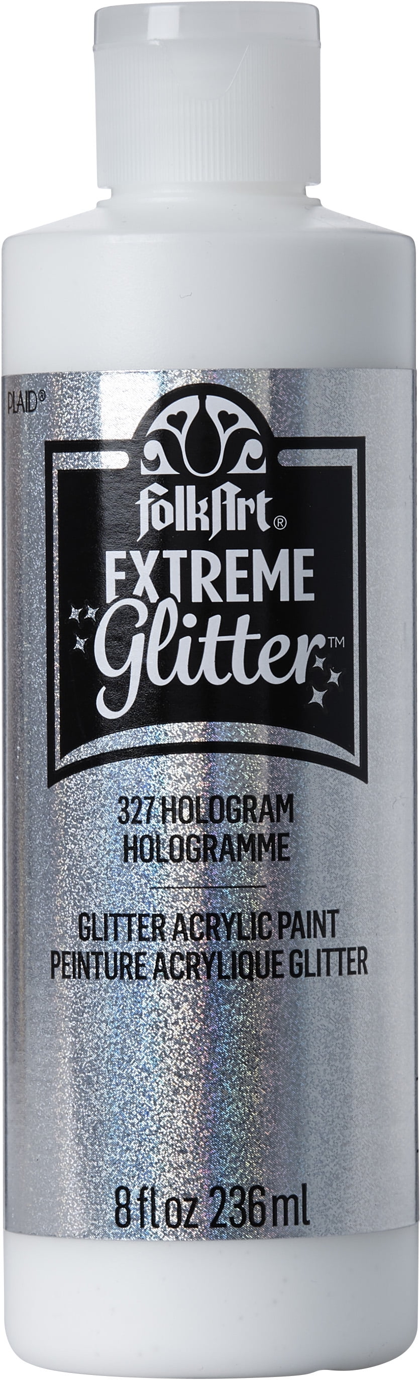 FolkArt Extreme Glitter Acrylic Paint, Hologram, 8 fl oz