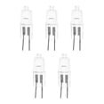 thumbnail image 1 of 5 piezas 10W 12V 2900K G4 Base Bi-Pin Lámpara de cristal Bombillas halógenas para gabinete Proyector de iluminación, 1 of 8