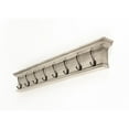 thumbnail image 3 of Home Wall Decorative Antique Brass Hardware 8 Hook Coat Rack, White, 3 of 7