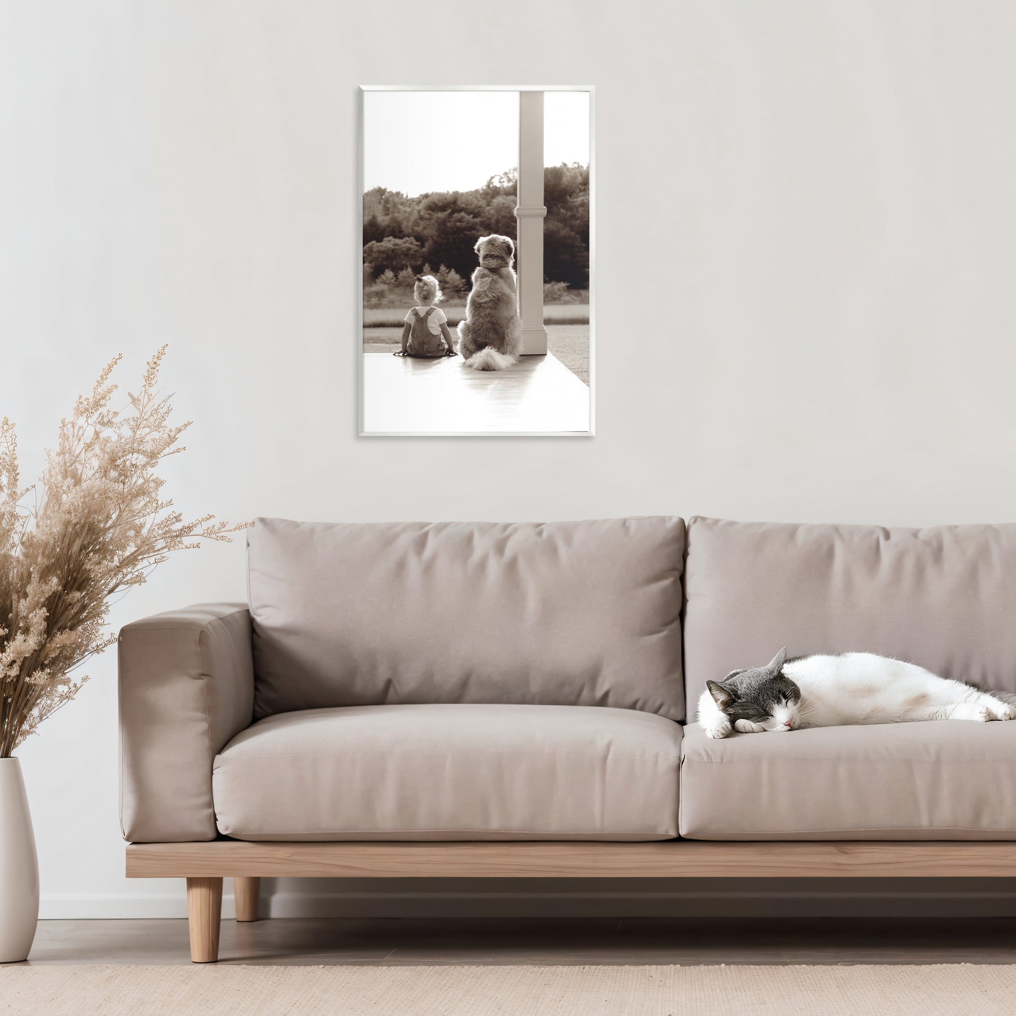 Stupell Industries Child And Dog Friendship Wall Plaque Art, design by Kendra Dew