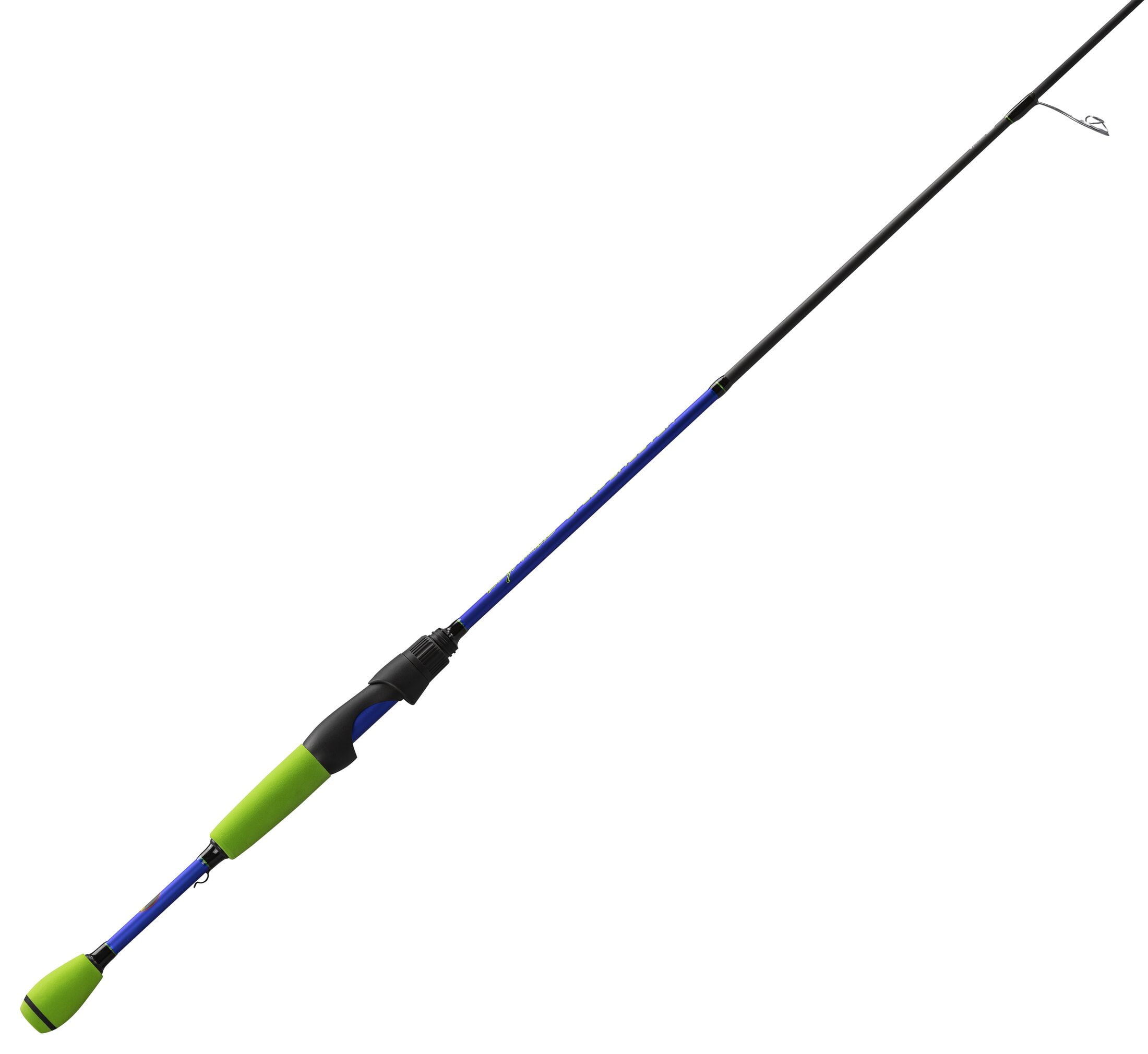 Lew's Wally Marshall Speed Shooter Spinning Fishing Rod, 6-Foot 1-Piece Rod, Medium-Light Power, Black/Green