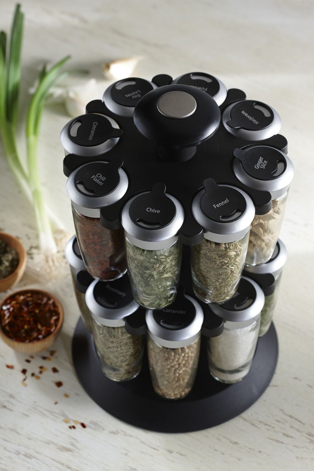 Carrousel à épices de 16 bouteilles Axia de Trudeau Maison Carrousel epices 16 bouteilles