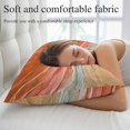 thumbnail image 5 of Burnt Orange Ombre Coastal Pillow Covers King, Summer Nautical Beach Ocean Seaside Soft Brushed Breathable Throw Pillow Covers, Pillowcase with Zipper for Couch Sofa Bedroom Living Room 20"x36", 5 of 9