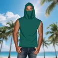 thumbnail image 1 of mfyjkho Tops Para Salir, Camiseta Unisex De Verano Informal De Color Liso Sin Mangas Con Capucha Y Protector Solar De Seda Helada Con Mascarilla Tops Para Hacer Ejercicio Para Mujer Xl, 1 of 8