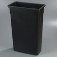 thumbnail image 2 of Carlisle 34202303 TrimLine Rectangle Waste Container Trash Can Only, 23 Gallon, Black, 2 of 6