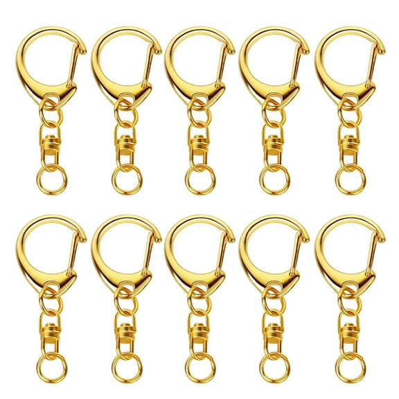 Sardfxul for Key Rings with Chain for Keychain DIY Jewelry Crafts Accessories Gold/Silver