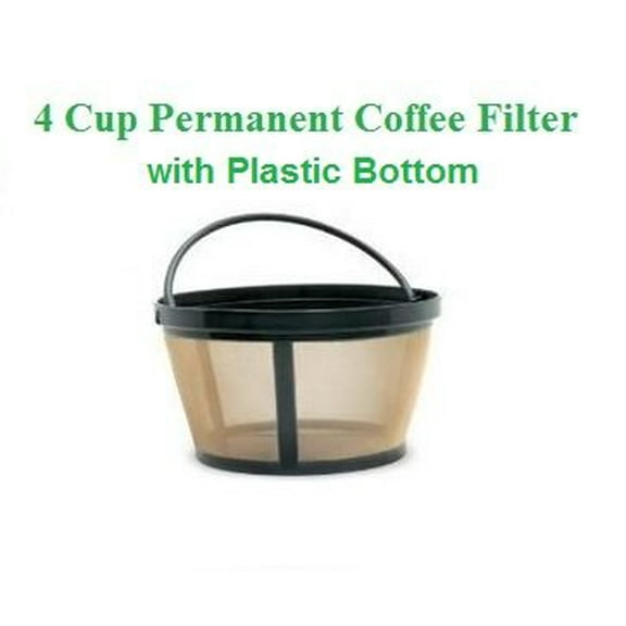 1 X 4-Cup Basket Style Permanent Coffee Filter fits Mr. Coffee 4 Cup Coffeemakers (With Handle)