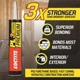 thumbnail image 7 of Loctite Pl Premium Construction Adhesive Max, pack of 1, gray 28 fl oz cartridge, 7 of 7