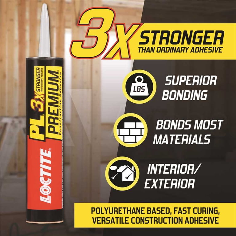 M-1 Construction Adhesive And Sealant Gray - 10.1 Oz Cartridge, Solvent-Free, Non-Slump Formula