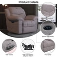 thumbnail image 4 of SCUQI Power Recliner Chair Electric Recline Sofa Chair Comfy Faux Microsuede Adjustable Cloud Sofa with USB Port Tool-Free Setup for Adults (Deep Gray), 4 of 6