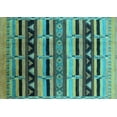 thumbnail image 1 of Ahgly Company Indoor Rectangle Solid Light Blue Modern Area Rugs, 5' x 7', 1 of 4