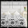 thumbnail image 6 of Black Bow Throw Blanket Coquette Soft Flannel Lightweight Blanket Preppy Room Decor Cute Coquette Girly Gifts for Bedroom Sofa Travel Bed Decor, 50 x 60 Inch (Black Bow), 6 of 6