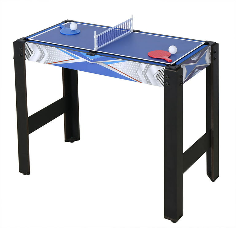 Kahomvis 65.75 in. 3 in 1 Fold Multi-Game Table Blue Velvet Cloth Pool Table  Ping Pong Table with Steel Frame and Accessories DOB-LKW1-611 - The Home  Depot