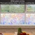 thumbnail image 2 of 2D flat, 1 piece of iridescent Mosaic art stained glass sticker - Colorful fragment style frosted window film 17.71×39.37in (45×100cm). Electrostatic adsorption PVC window stickers, with dreamy and b, 2 of 7