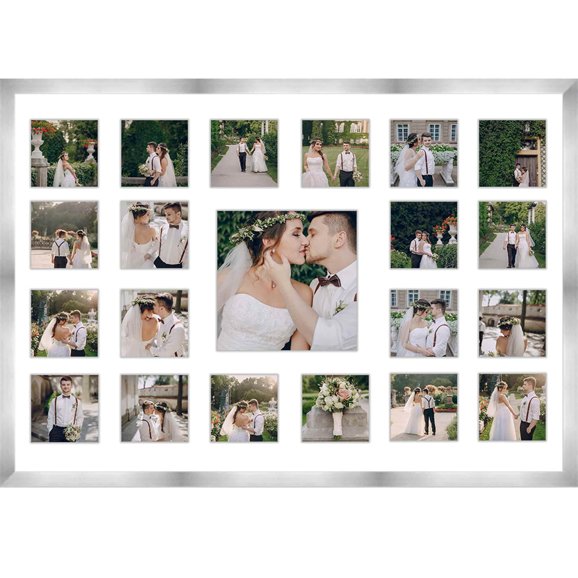 Wedding Photo Collage Frame Holds 21 Photos Great For Pics Captured