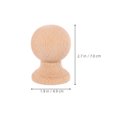 thumbnail image 2 of RENACLIPY 4Pcs Solid Wood Fence Post Finials with Roman Style Carving Khaki for Home Decor, 2 of 8