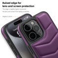thumbnail image 4 of For iPhone 15 Pro Case,Puffer Adjustable Stand Compatible with Magsafe Soft Puffy Quilted Leather Full Body Shockproof Protective Phone Case,Purple, 4 of 8