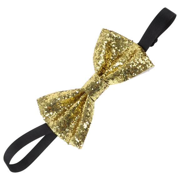 ELAYARD Men's Pre-Tied Bow Tie with Glitter Design for Formal Banquets and Parties