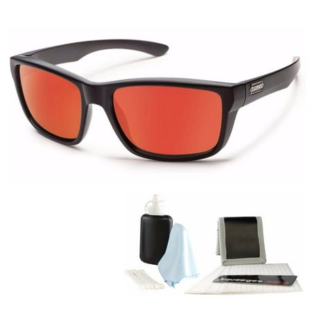 Suncloud Mayor Polarized Sunglasses (Black Frame/Red Lens) and Cleaning (Best Way To Clean Lenses)