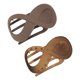 thumbnail image 1 of Ganga Única 2 piezas de clips de pelo planos para mujeres, clips de garra planos para cabello grueso, clips de pelo planos franceses en ámbar y marrón, 1 of 7