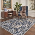 thumbnail image 2 of GENIMO 5'x7' Area Rug for Living Room, Washable Non Slip Soft Animal Print Rug for Bedroom Dining Room Home Office, Dusty Navy, 2 of 6