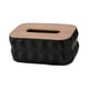thumbnail image 3 of Servilletero decorativo moderno, caja organizadora de pañuelos rectangular para hotel Negro, 3 of 8