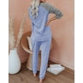 thumbnail image 4 of Ekouaer Women's Pajama Set Long Sleeve PJs 2 Piece Lounge Set Pullover Sleepwear Sweatshirt and Long Pants With Pockets, 4 of 5