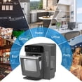 thumbnail image 7 of Nugget Ice Maker Countertop with Water Tank, Ready in 10 Mins, 33lbs Per Day, Auto-Cleaning, Chewable Ice Maker with Basket and Scoop, for Home/Party/RV/Camping (Black), 7 of 7