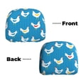 thumbnail image 6 of Kdxio Cartoon Chicken Pattern Print 2 Piece Car Head Rest Covers Set Auto Front/Rear Seats Headrest Cover Universal Fit Most Cars,Sedan, SUV, 6 of 9