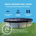 thumbnail image 2 of Swimline 24 Ft Round Above Ground Winter Pool Cover w/ 4'x8' Closing Air Pillow, 2 of 11