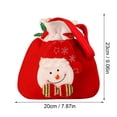 thumbnail image 3 of Clearance Food Storage under $5,Christmas Candy Bag Christmas Fabric Gift Bags Wrapping Bag 3D Xmas Gift Bags Bag Candy Storage Pouch Desktop Decoration Santa Snowman Doll Storage Bag, 3 of 9