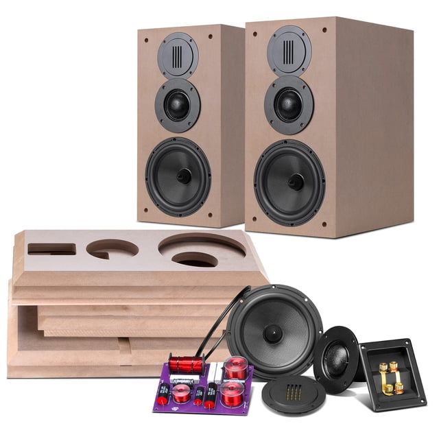 Altavoces pasivos de estantería Hivi-Swans de 3 vías, kit de bricolaje, 120 W