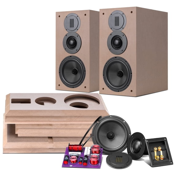 Altavoces pasivos de estantería Hivi-Swans de 3 vías, kit de bricolaje, 120 W