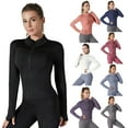 thumbnail image 6 of Women's Athletic Full Zip Lightweight Workout Jacket with Thumb Holes, 6 of 7