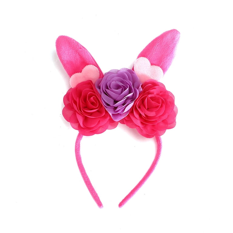 Easter Dress Bunny Princess Dress Cute Rabbit Outfit #Z01 Hot Pink