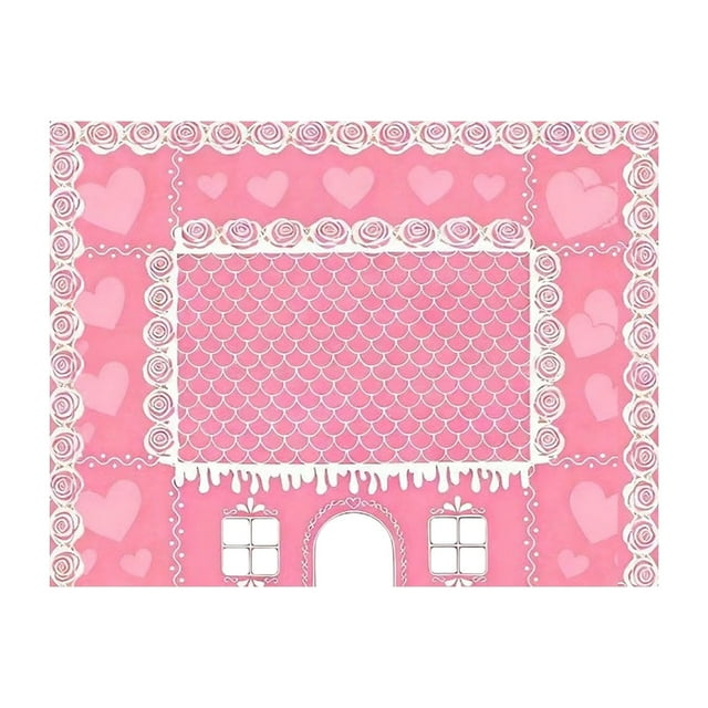 TIELUTT Heart Pattern Tablecloth for Valentine's Day Celebration Dinner Party and Home Kitchen Dining round Cover Table round Party Table Polyester Fabric Tablecloth Thanksgiving Table Disposable A T