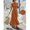 Orange, variant on Womens Orange Sleeveless Maxi Dress With Criss-Cross Waist, Casual V-Neck