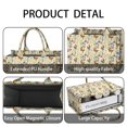 thumbnail image 4 of Large Capacity Tote Bag,Butterfly Flower Plant Pattern Handbag Fashion Luxury Tote Bag,15.7"x13"x 5.1" Inches,Laptop Compatible, 4 of 6