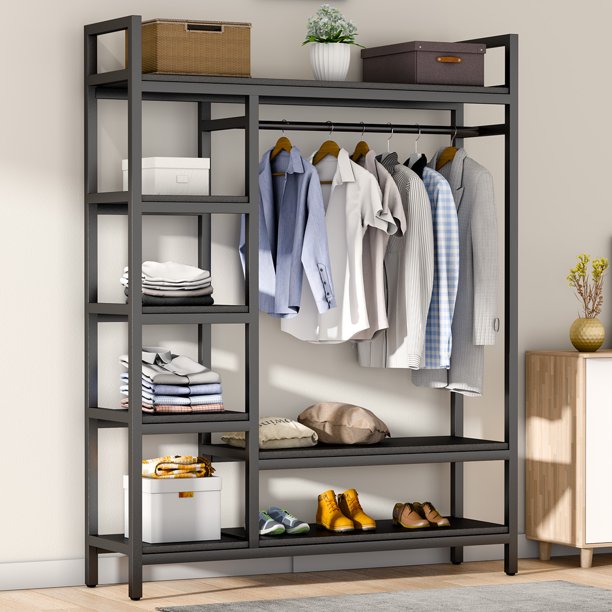 HOKEEPER 600lbs Metal Freestanding Closet Organizers and Storage