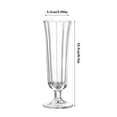 thumbnail image 2 of Verre à Champagne sur Pied Court, 1 Pcs avec Flûte à Champagne Rayée Verticale Capacité de 4,06 oz pour Bars et Restaurants, 2 of 6