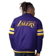 thumbnail image 2 of Men's Starter Purple Los Angeles Lakers Scout Varsity Satin Full-Snap Jacket, 2 of 2