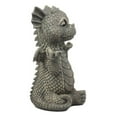 thumbnail image 2 of Whimsical Inner Peace Garden Yoga Asana Meditating Dragon Statue Decor Figurine, 2 of 4