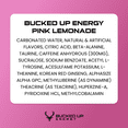Bucked Up Energy Drink, Low Stim Pink Lemonade, 16 fl oz, 100 mg
