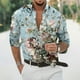 thumbnail image 4 of Camisa hawaiana de manga larga para hombre, moda de primavera y otoño, camisa con estampado de flores en 3D para hombre, top moderno para hombre, 4 of 5