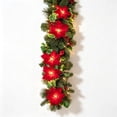 thumbnail image 2 of Qwtwty 9 ft Christmas Garlands for Decoration, Fake Vines Real Touch Winter Xmas Pine Garland for Stairs, Railing, Fireplace, Door Decorations, 2 of 9