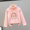 thumbnail image 3 of Iyufng Girls Sweatshirts,Fleece Graphic Cotton Crewneck Pullover Sweatshirt for Girls,Children's Small and Medium-sized Plush Thick Printed High Neck Fashion Tops,Teen Girls Pullover Tops, 3 of 3