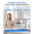 thumbnail image 2 of Waterdrop WD-FC-01 NSF Certified Basic Faucet Filter, 320-Gallon Carbon Fiber Faucet Filtration System, Tap Water Filter, Reduces 94.2% Chlorine, Bad Taste and Odor with One Filter, 2 of 9