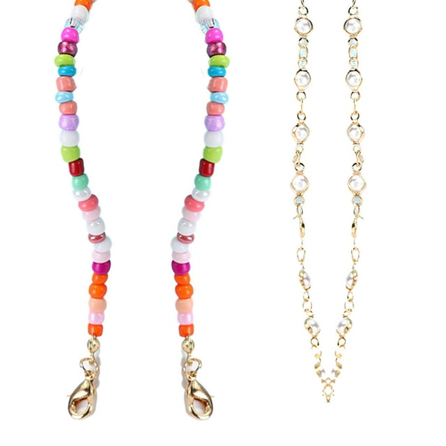 Cadenas de gafas para mujer, soporte para gafas de lectura, cordones, retenedor de gafas para mujer