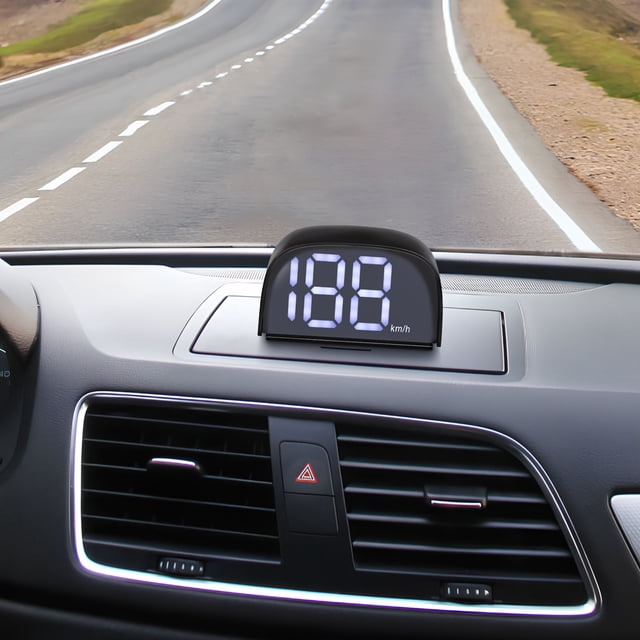 WRITWAA Digital Speedometer for Car Dashboard Black Clear Real Time Speed Measurement